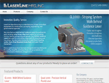 Tablet Screenshot of laserlinemfg.com
